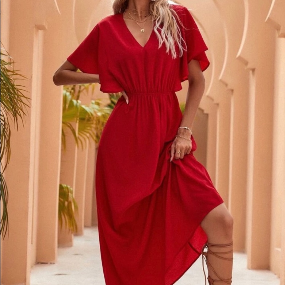Easy, breezy Boho midi Dress.